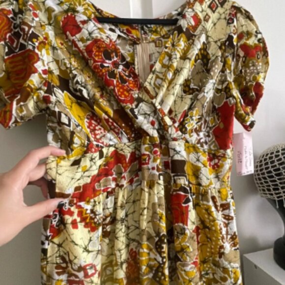 70s Ti'a Hawaii Earthy Maxi Dress - Picture 4 of 7